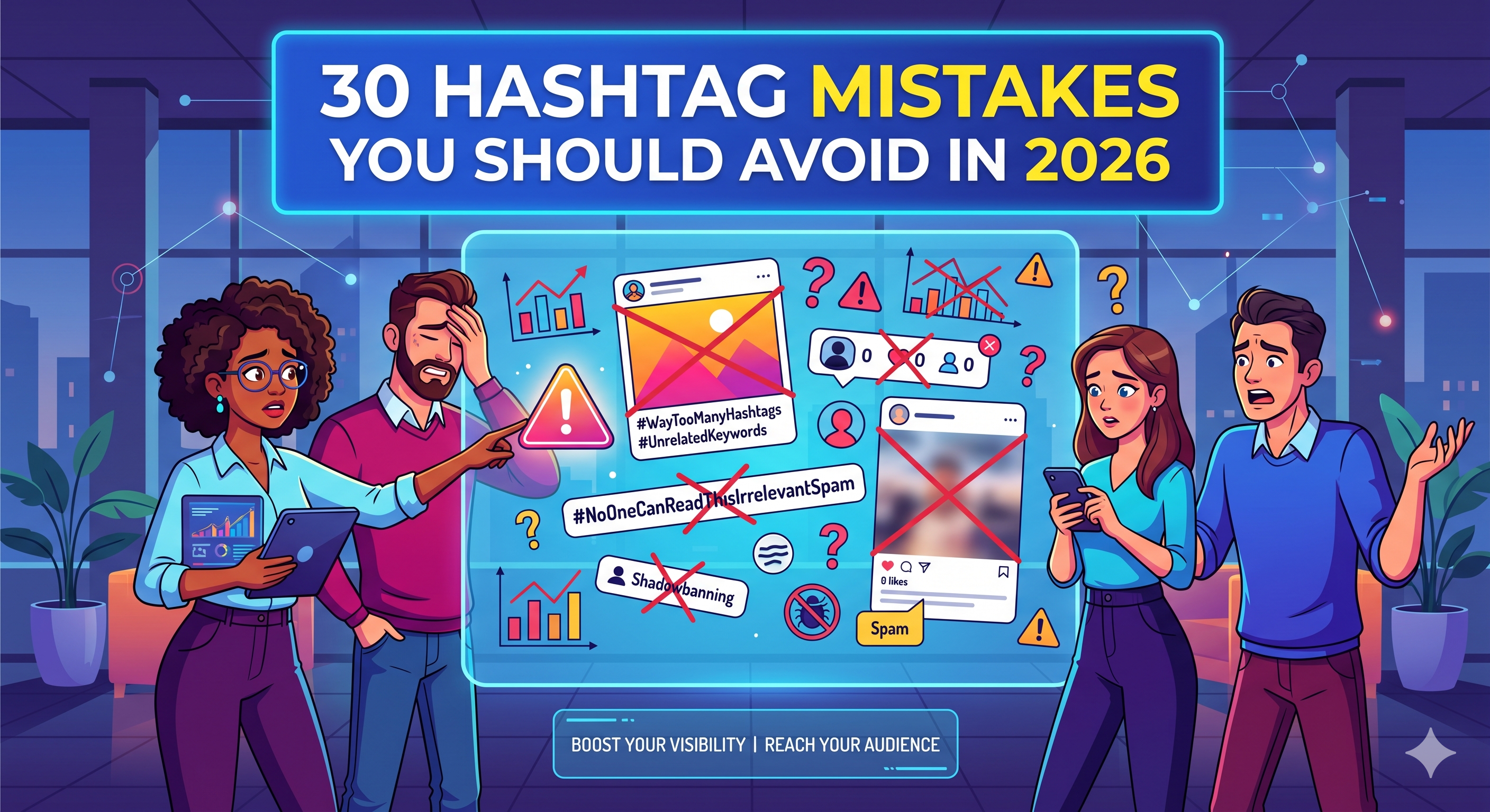 30 Hashtag Mistakes You Should Avoid in 2026